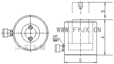 薄型液壓千斤頂結(jié)構(gòu)圖