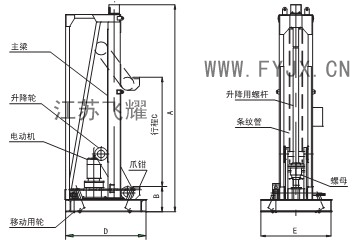 電動液壓架車機示意圖