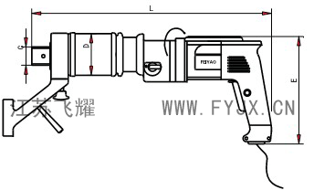 數(shù)顯電動(dòng)定扭矩扳手示意圖